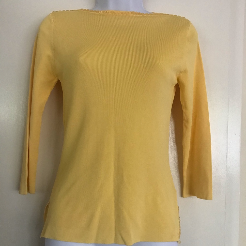 AVALIN , size M yellow women’s top, long sleeves